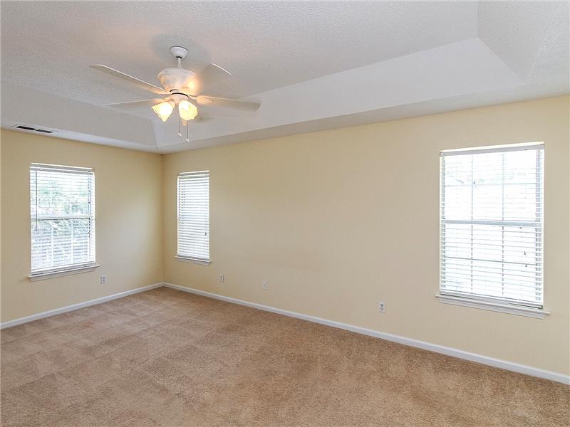Luxury master with tray ceiling