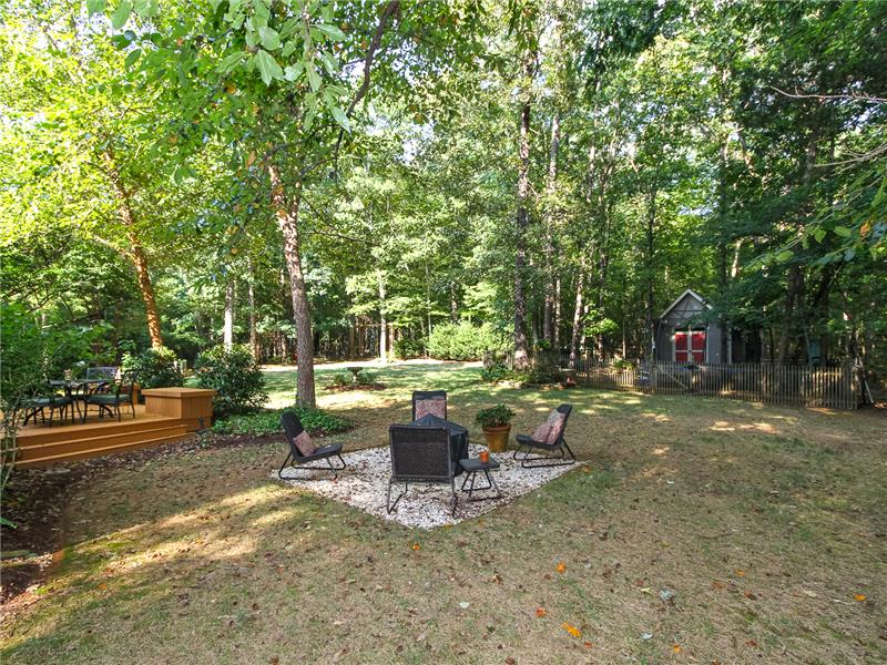 Big backyard for play