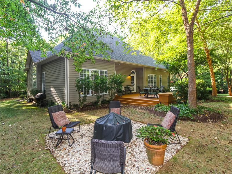 Space for fire pit