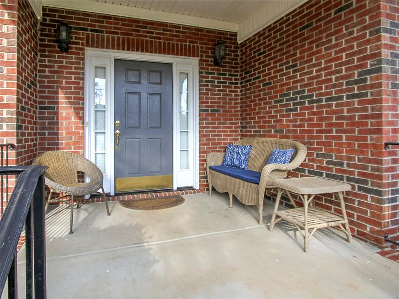 Welcoming wide front porch