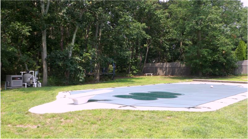 In-ground, heated pool