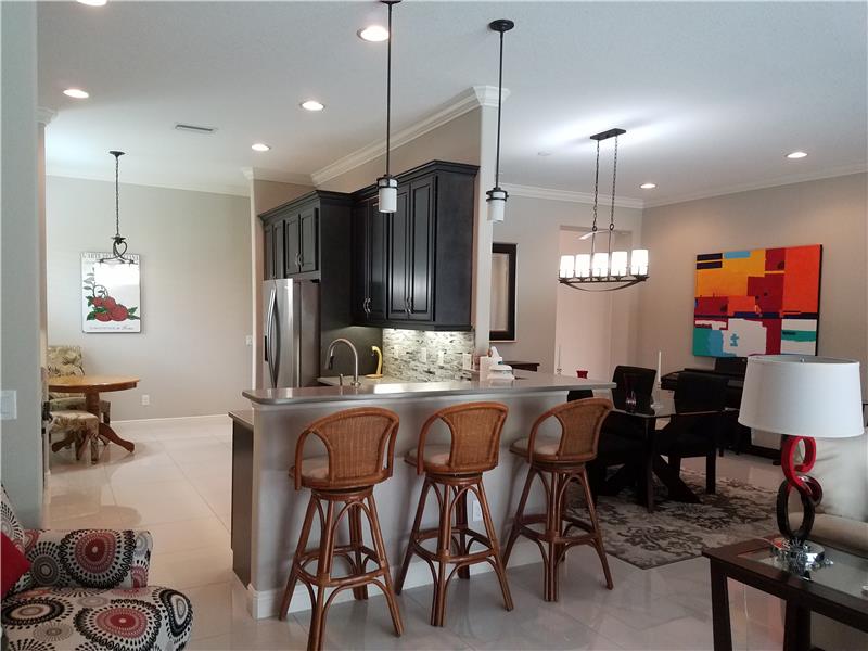 Kitchen & Dining Room Areas from Great Room