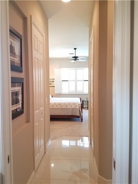 Hallway from Master Bath into Master Bedroom