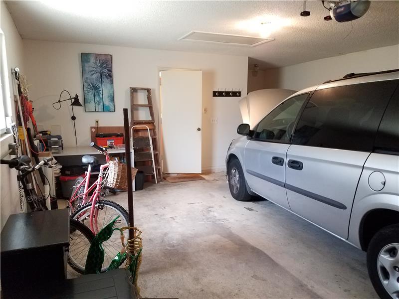 2 Car Garage with garage door opener