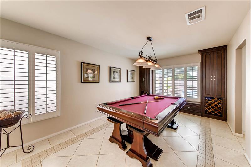 Dining Room- Pool Table