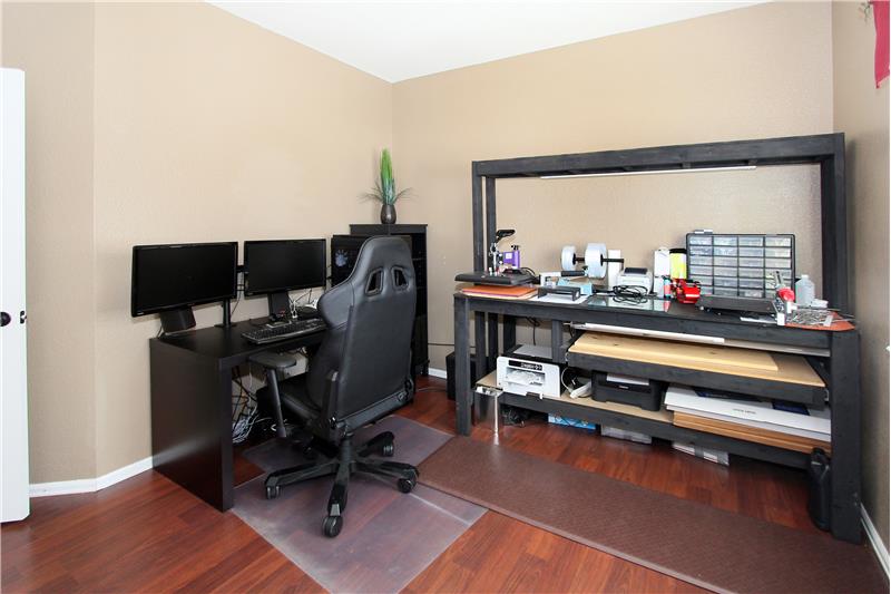 Secondary bedroom is currently being used as an office