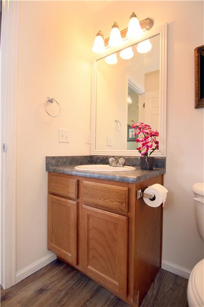 Main level half bath