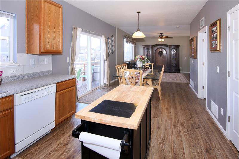 All kitchen appliances stay including the gas stove!