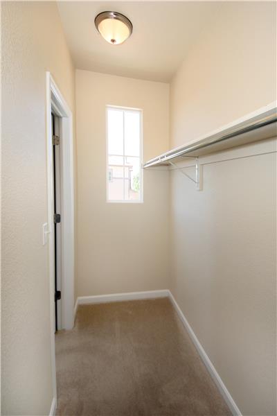 Secondary bedroom has a large walk-in closet!