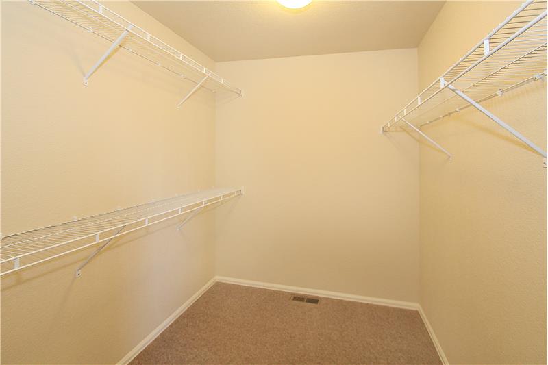 Large walk-in closet!