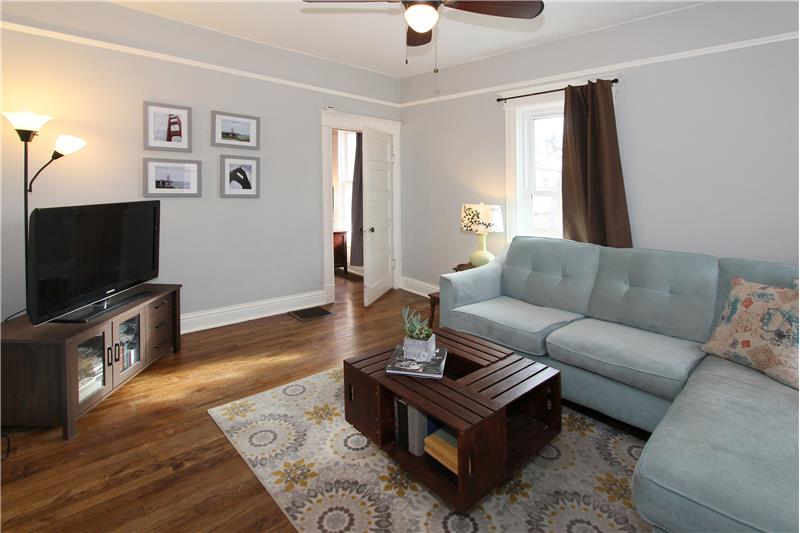 Second bedroom currently being used as a family room