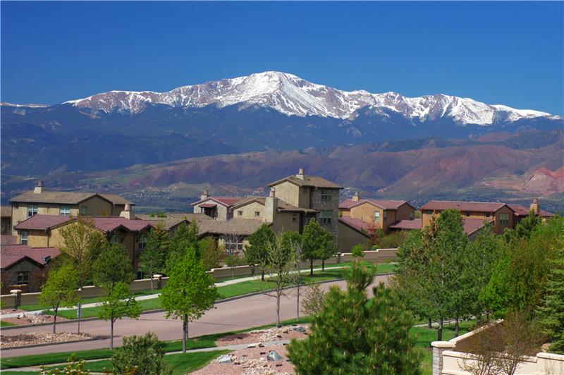 Enjoy this awesome view of Pikes Peak every day!