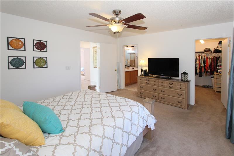 Large walk-in closet!