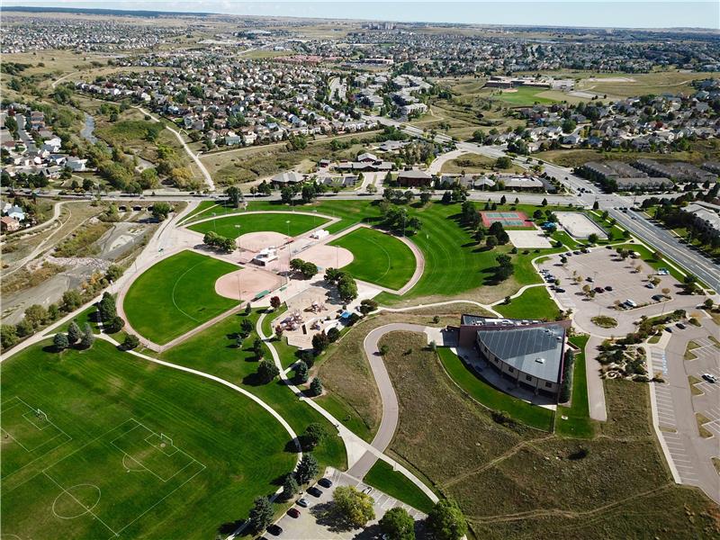 Aerial view of Cottonwood Park