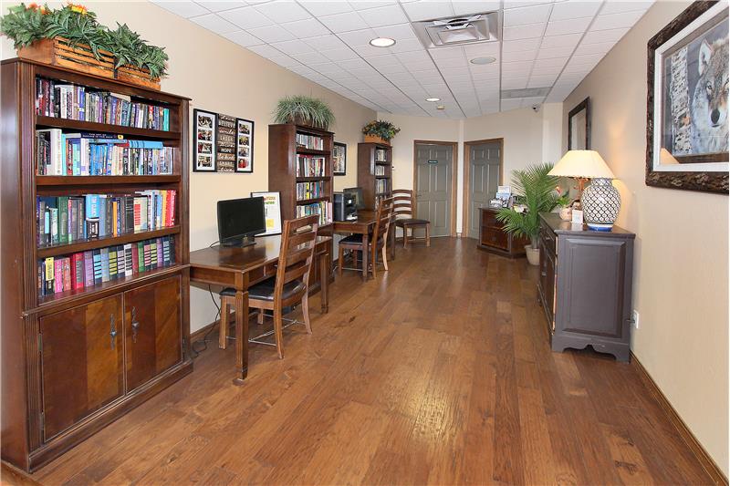 Rec center library/tech area