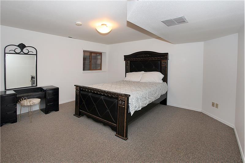 Bedroom 4 with double closets