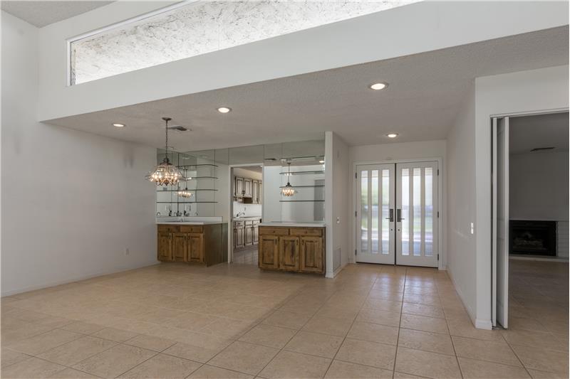 Wet bar in Living Room