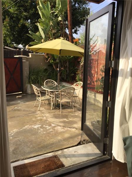 Double French Doors Into Livingroom