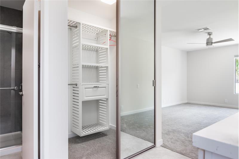 Master Has Dual Closets