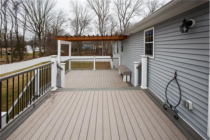Custom two tiered deck