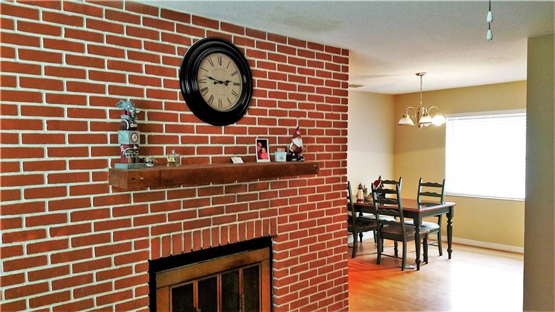 Mantel over Fireplace
