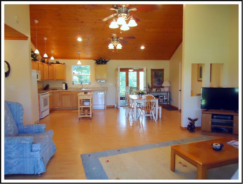 Living Room, Kitchen, Porch - 719 Sandy Beach Lane, Rough River, McDaniels - Home For Sale