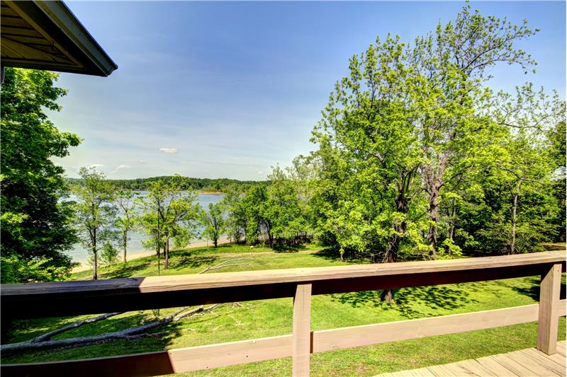 View of Lake from Back Deck Leading from Master Bedroom at 283 Walleye Rd, Falls of Rough