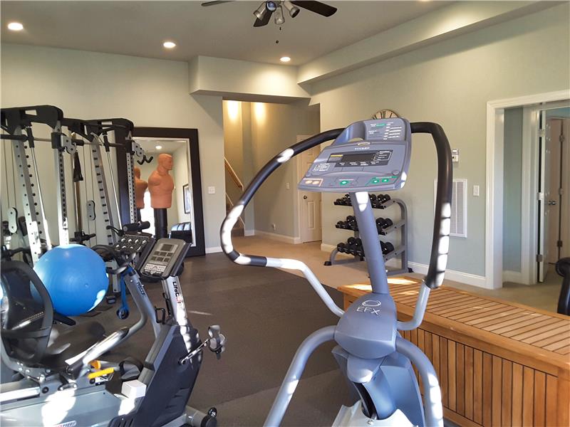 Lower Level Bonus Room/Exercise Area, access to Spa/Relaxation Area to right