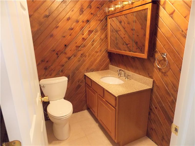 Half bath for your guests.