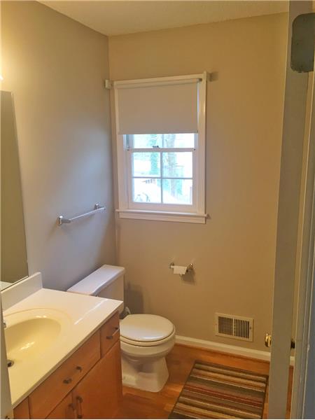 Main floor bath-- Updated with new paint!