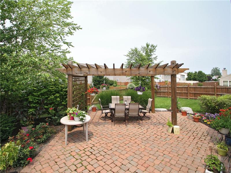 Brick paver patio