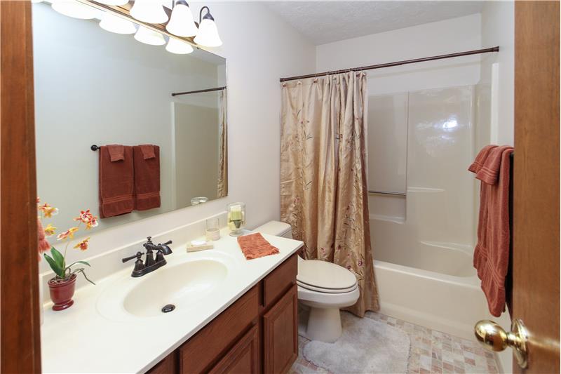 8055 Foxchase Dr, - Guest Bathroom.
