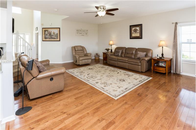 Great Room w/hardwood floors
