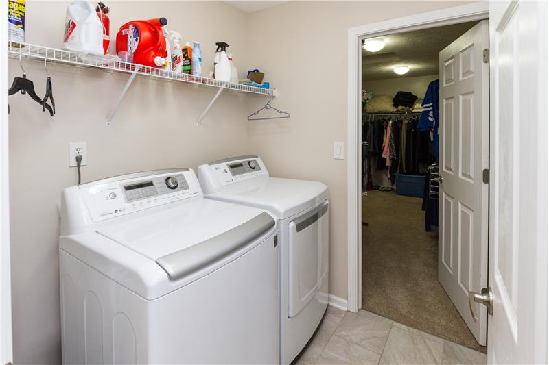 Laundry Room connected to Master Bathroom