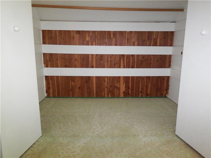 Not one, but two large walk in closets with cedar walls are waiting for your wardrobe.