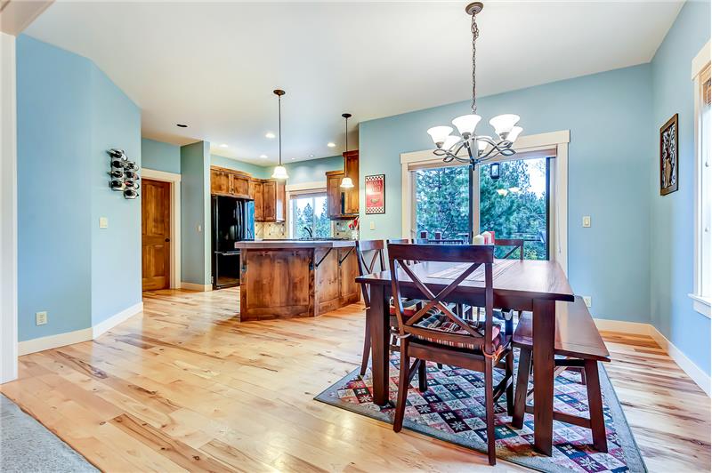 Great for entertaining! The dining area is open to the kitchen and great room.