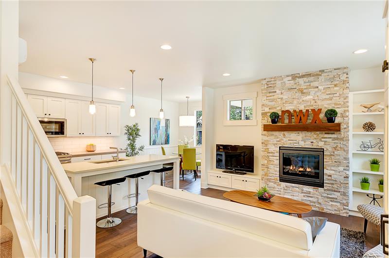 Photos of same finished floor plan with similar finishes. 