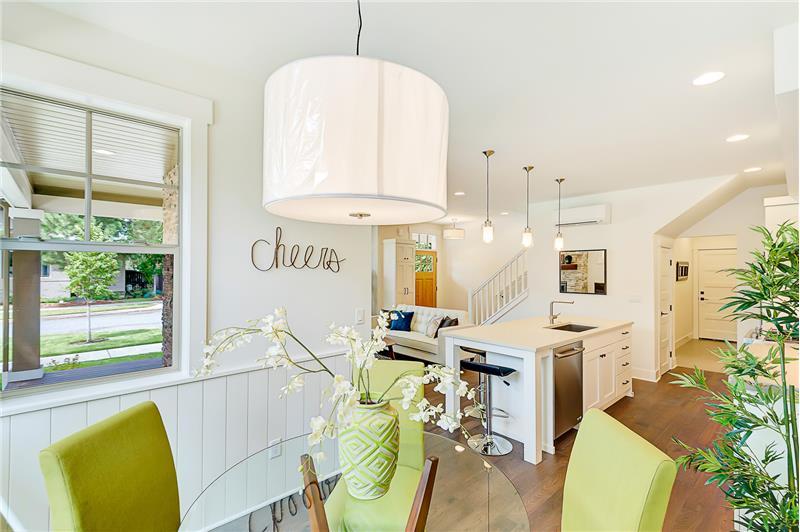 Photos of same finished floor plan with similar finishes. 