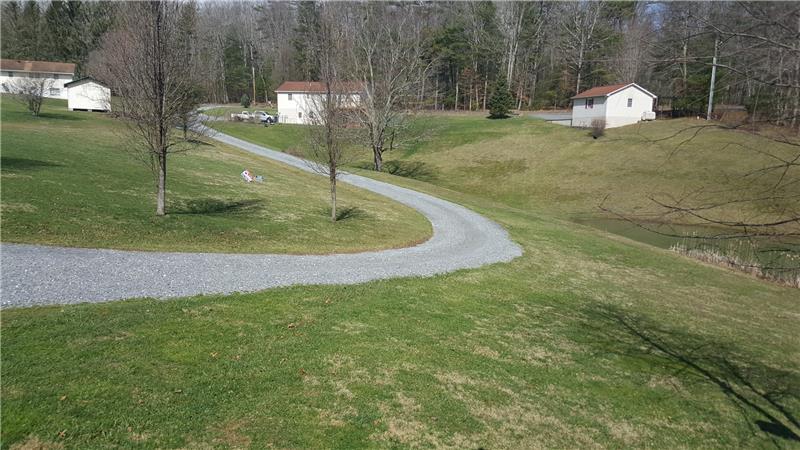 Gravel road to house