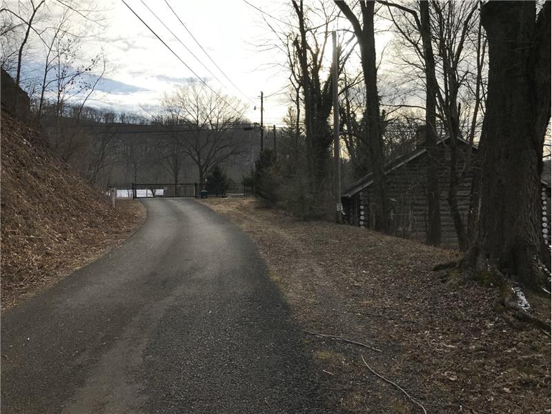 entrance road to cabin