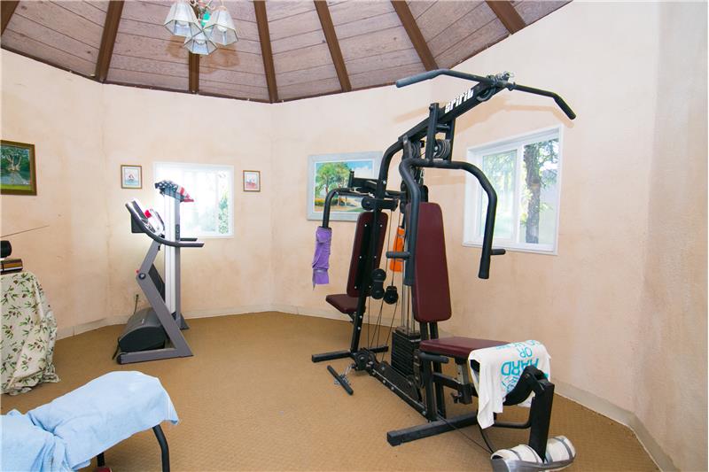 Interior of Building Complete with Exercise Equipment
