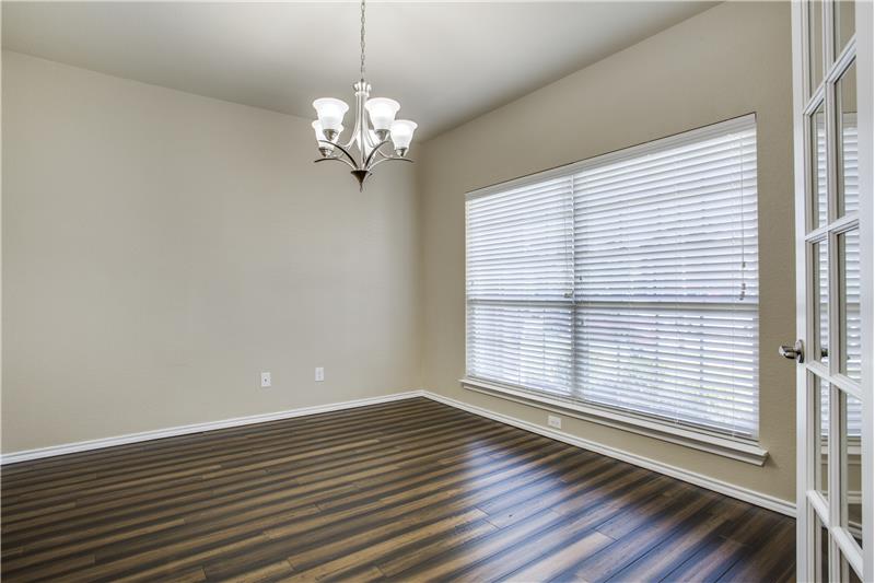 Dining area with french doors