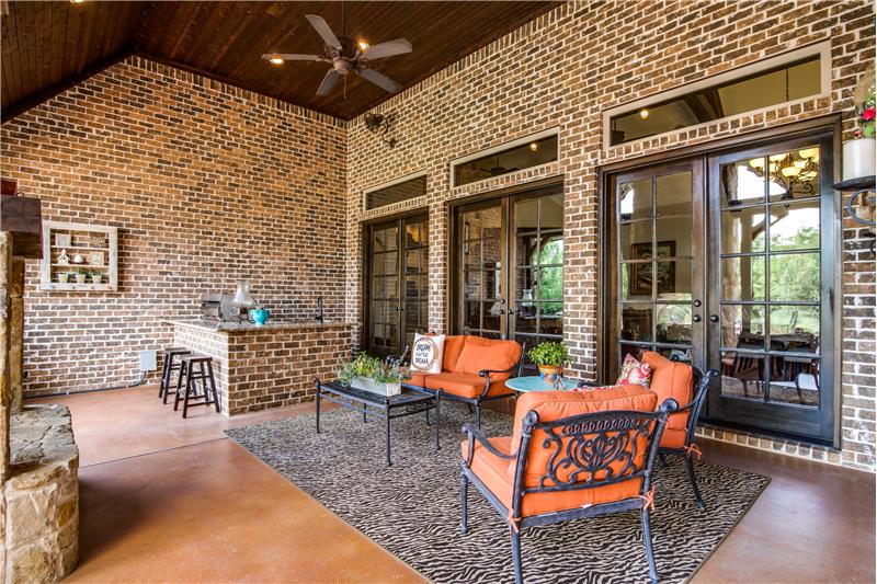 Entertain in the outdoor living area