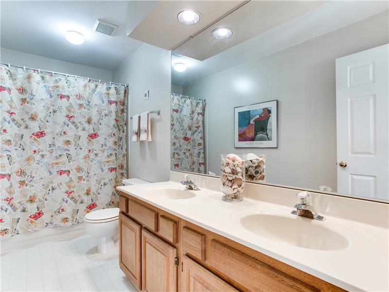 Full Bath on Upper level