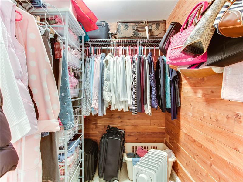 Basement walk in Cedar closet