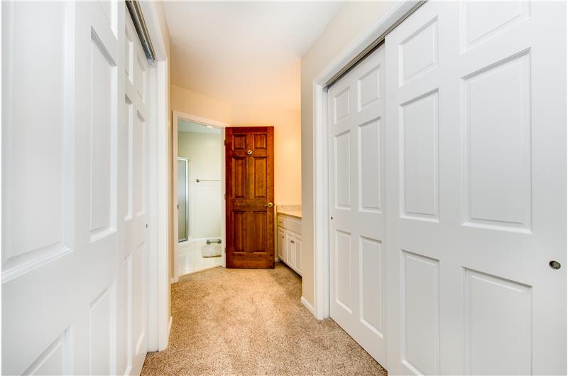 Double closets in Owner's Suite