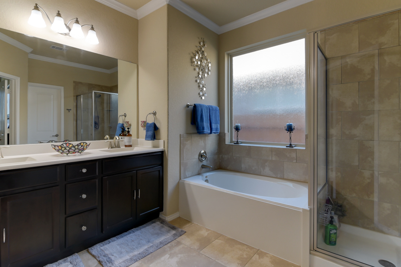 Master Bath with Separate Garden Tub and Shower