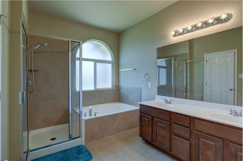 Separate Garden Tub and Shower