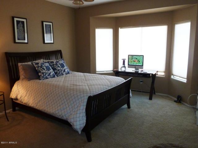 Master bedroom also now has tile floors