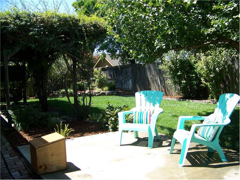 Uncovered patio